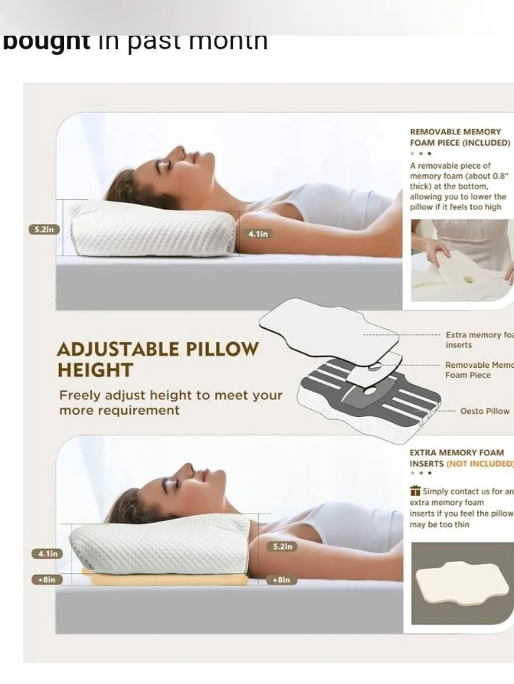 Osteo Cervical Pillow for Neck Pain Relief, Hollow Design Memory Foam Pillows